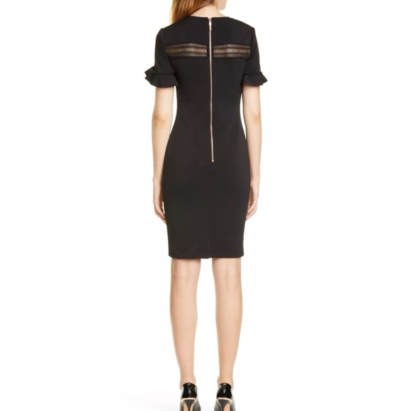 ❤️ NWT! Ted Baker London Black ‘Livsia’ Lace Insert Dress - Picture 4 of 12